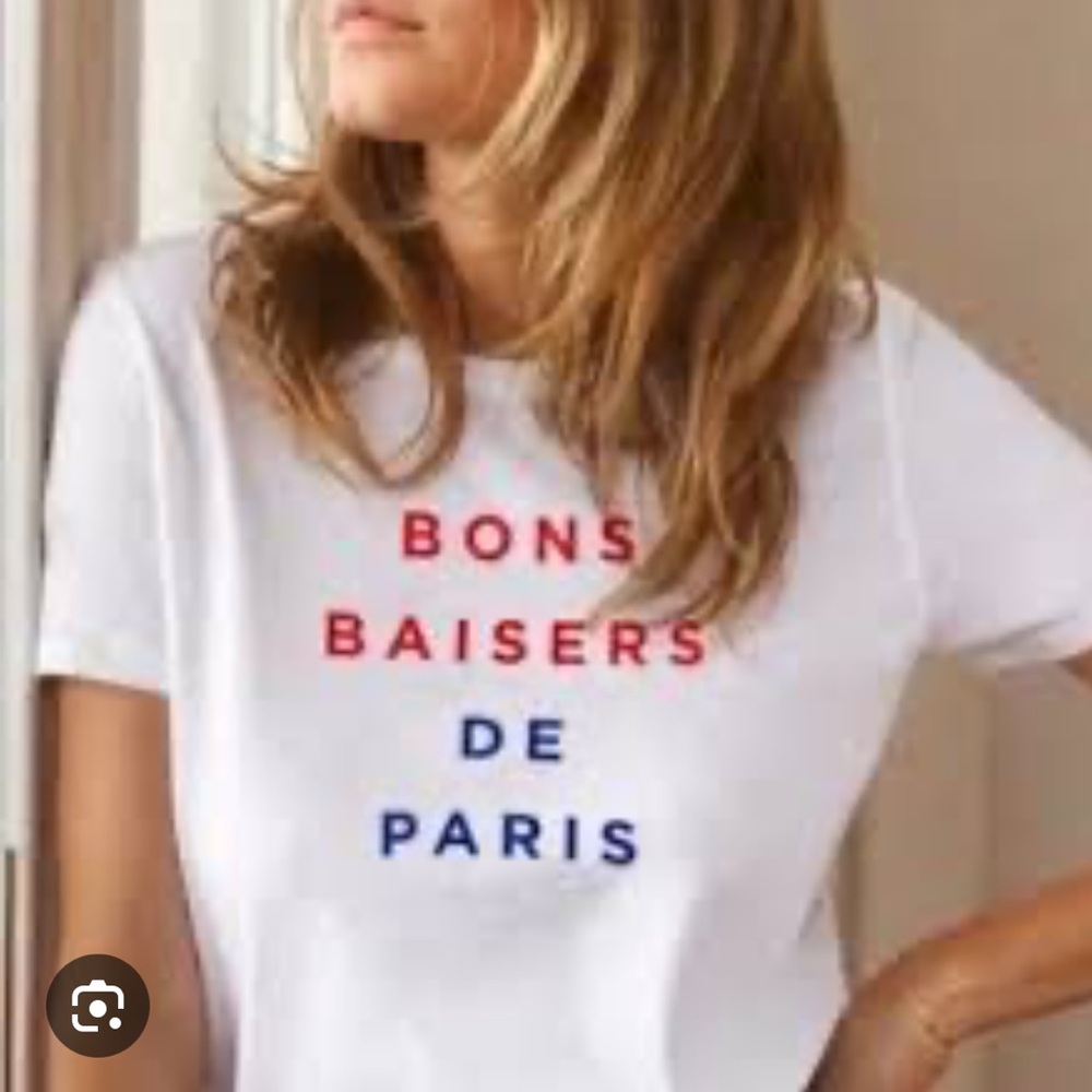 Sézane Bone Baisers de Paris T-shirt